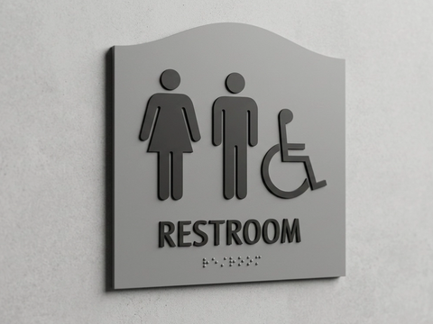 Toilet / Badev&aelig;relse ADA-skilte